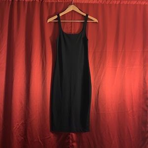 Zara form fitted tank black dress